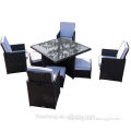 2015 Best Selling Classic 9Pcs Outdoor PE Rattan Dining Table Set